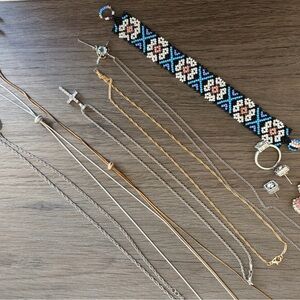 Beaded Bracelet and Necklace Set